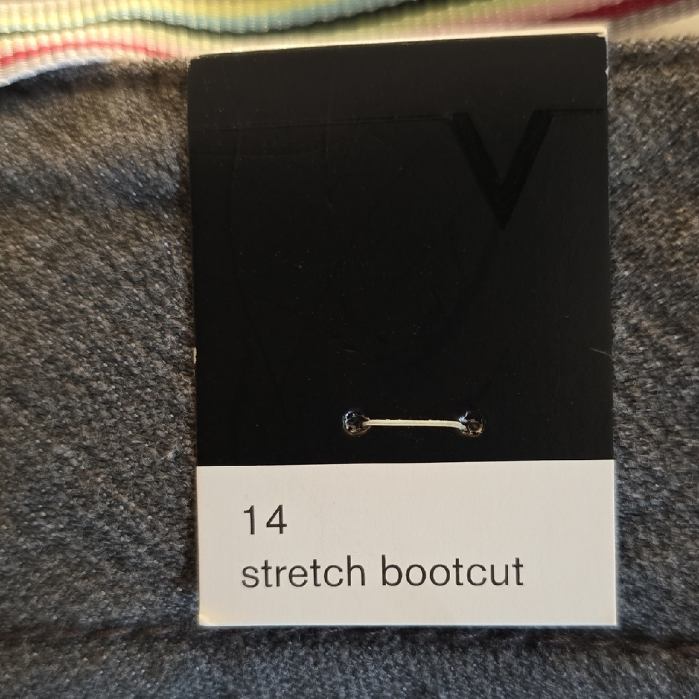 Vintage Venezia Dark Gray Straight Leg Jeans SIZE 14 - Picture 5 of 12